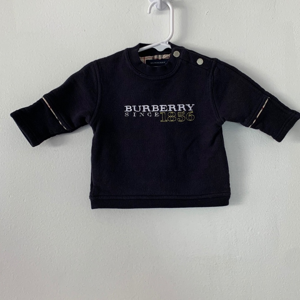 Burberry Navy Blue Baby Sweatshirt 6 Months
